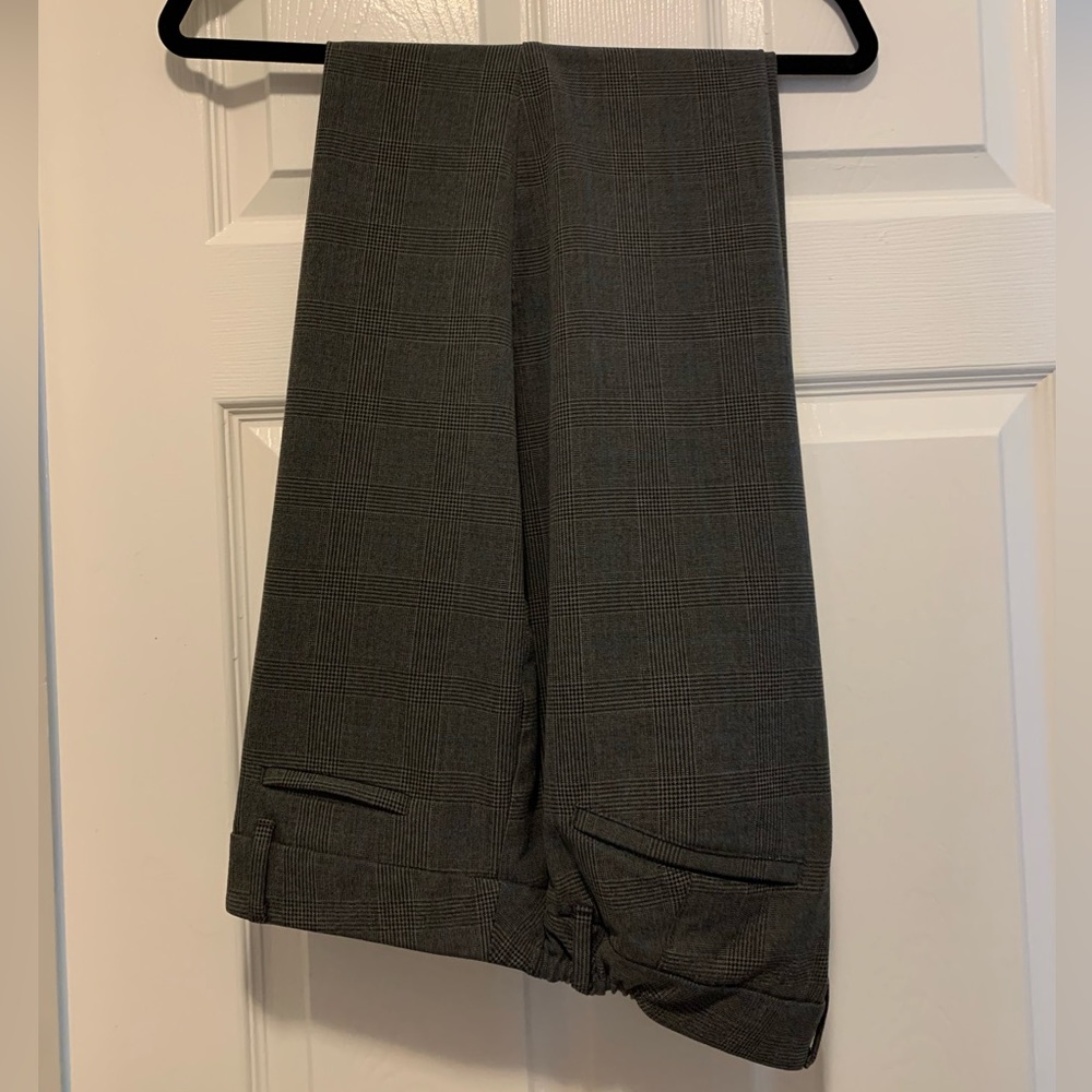 Talbots plaid dress pants curvy with stretch sz 16W